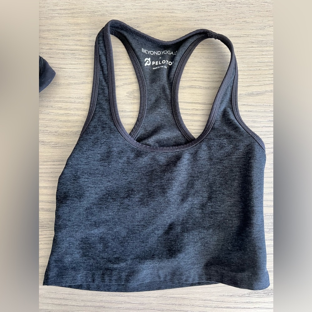 Beyond Yoga x Peloton cropped tank sports bra